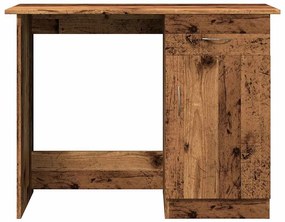 Scrivania legno antico 100x50x76 cm in legno multistrato