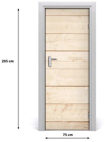 Adesivo per porta Sfondo di legno 75x205 cm
