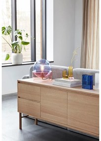 Vaso in vetro blu fatto a mano Sena - Hübsch