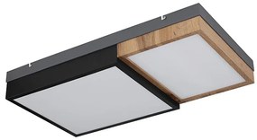 Globo 67286-30 - Plafoniera LED GUNDI LED/30W/230V marrone/nero