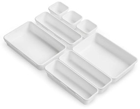 Organizer per cassetti in plastica in set da 8 - Rayen