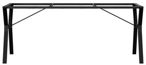 Telaio gambe a y per tavolo da pranzo 180x80x73 cm in ghisa