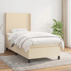 Giroletto A Molle Con Materasso Crema 100x200 Cm İn Tessuto /