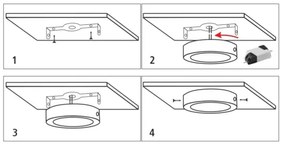 Plafoniera LED LED/18W/230V 4200K diametro 21 cm bianco