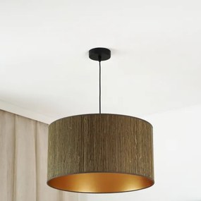 Brilagi - Lampadario a sospensione con filo BOSTON ROLLER 1xE27/15W/230V diametro 45 cm marrone/oro