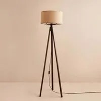 Lampada da terra con paralume beige Ayd