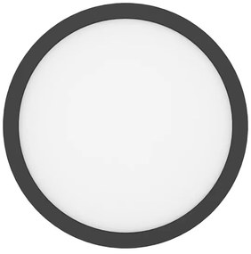 Plafoniera LED EVORA 24W 230V 3000/4000/6000K Ø 30 cm nera