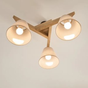 Plafoniera ANTONIO 3xE14/40W/230V rovere