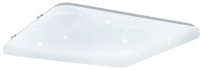 Plafoniera Moderna Frania-S Acciaio Bianco Luce Led Integrato 50W