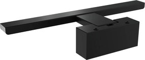 Lampada LED da Specchio 30cm Nera 6W IP54 Tripla Installazione Colore Bianco Naturale 4.000K