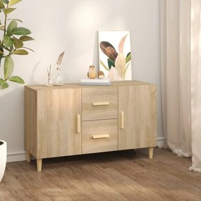 Credenza Rovere Sonoma 100x36x60 Cm İn Legno Multistrato /