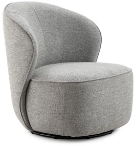 Poltrona grigio chiaro girevole Edna – MOME