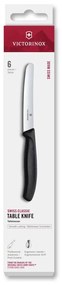 Victorinox - Set di coltelli per verdure SWISS CLASSIC 11 cm 6 pezzi nero