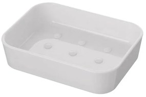 Portasapone Moderno in Plastica Bianco da Appoggio Star