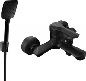 Mexen Sabre R62 rubinetteria da vasca con set doccia, nero - 7213R62-70