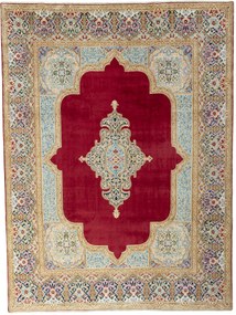 Kerman Tappeto 280x370 Rosso (Iran) Annodato A Mano