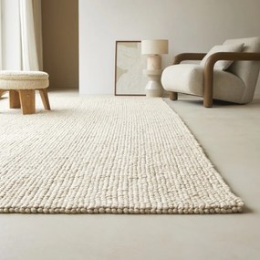 Tikamoon - Tappeto rettangolare in cotone 200x300 cm Arya beige