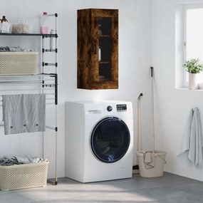 Mobile A Parete Rovere Fumo 34,5x34x90 Cm /