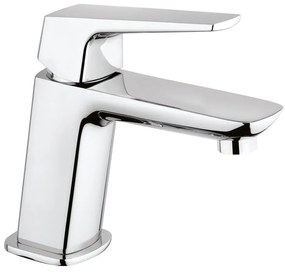 Rubinetto per lavabo a canna bassa getto laminare cristallino Spartaco cromato lucido MAMOLI