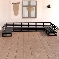 Set Divani da Giardino 10 pz in Legno Massello di Pino cod mxl 37274