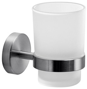 Portaspazzolino a Parete Gedy "Project" Inox Spazzolato