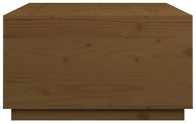 Tavolino da Salotto Miele 80x80x45 cm Legno Massello di Pino