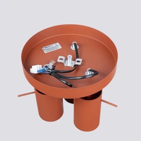 Sollux SL.1509 - Faretto RING 3xGU10/10W/230V rosso