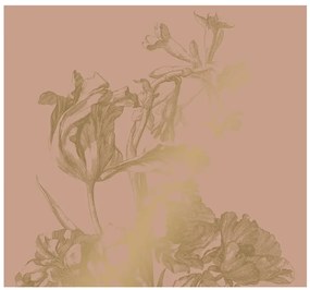 KEK Amsterdam Carta da parati panoramica Engraved Flowers Gold 4 - L