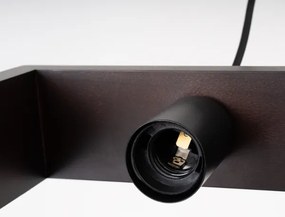 Sollux SL.1311 - Lampadario a sospensione con filo ARIES 1xE27/15W/230V faggio/wenge