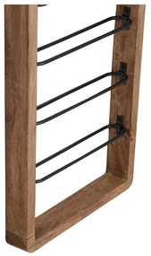 Portabottiglie da parete marrone per 8 bottiglie di vino Sorrento - Light &amp; Living