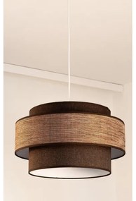 Lampadario a sospensione con filo GRACE 1xE27/60W/230V diametro 40 cm marrone/beige