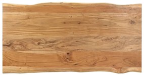 Tavolo da pranzo 154x80x76 cm in legno massello di acacia