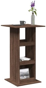 Tavolo Bar Portaoggetti Rovere Marrone 60x60x102 Cm Multistrato /