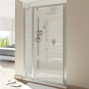Pannello laterale per box doccia Style L 40 x H 200cm, Sp. 8 mm profilo in alluminio argento spazzolato