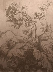 KEK Amsterdam Carta da parati panoramica Gradient Flowers Uyterlinde - Nude 195 cm