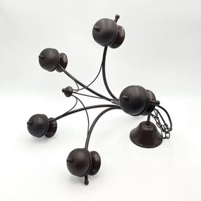 Brilagi - LED Lampadario a sospensione con catena COTTAGE 5xG9/40W/230V quercia/bianco