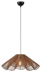 Markslöjd 108681 - Lampadario a sospensione con filo NAMI 1xE27/40W/230V marrone