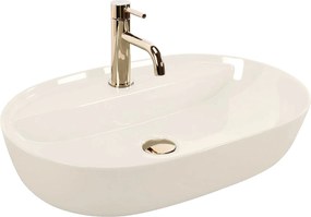 Lavabo da appoggio REA Aura 61 Ecru Shiny