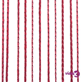 vidaXL 2 Pz Tende a Fili 100x250 cm Rosso Borgogna