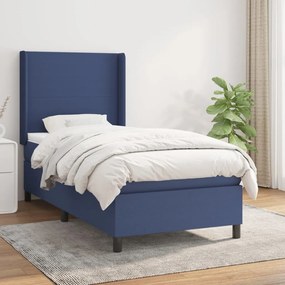 Giroletto A Molle Con Materasso Blu 90x200 Cm İntessuto /
