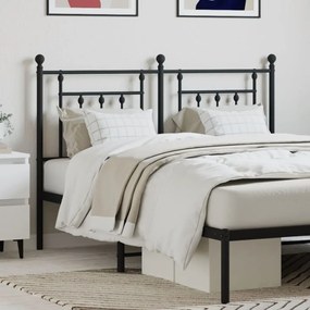 Testiera İn Metallo Nero 140 Cm /