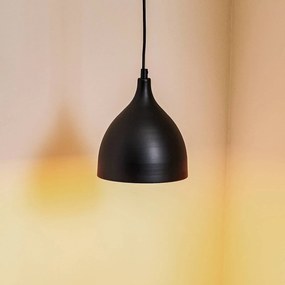 Luminex Lampada a sospensione Nanu in metallo nero 1 luce