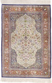 Hereke Tappeto orientale 140 x 90 Rosa (Tacchino) Annodato A Mano