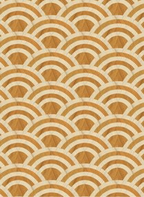 Tapete Lucky O's von Moooi - Birch & Gold