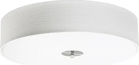 Plafoniera smart bianca 50 cm incl. 4 Wifi A60 - Drum Jute