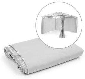 blumfeldt Pantheon Solid Sky, Pareti laterali per gazebo, 3x4, 4 pz., 140g/m²