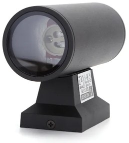 Aigostar - Applique da esterno 2xGU10/230V nero IP65 arrotondato