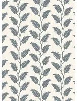 Josephine Munsey Carta da parati Leaf Wiggle - Bude Blue/ Cotswold White