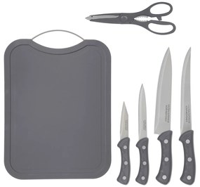 Set 4 coltelli con tagliere e forbici