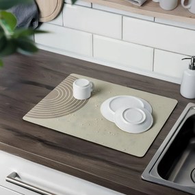 Tappetino scolapiatti beige in gomma 50x40 cm Dima – Wenko